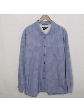 Royal Robbins Men's XL Blue Plaid Casual Long Sleeve Button Up Shirt